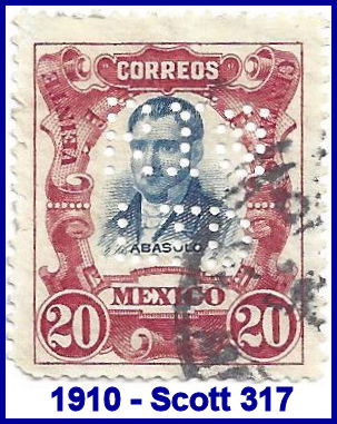 Royal Insurance Company, Ltd, 1910 perfin